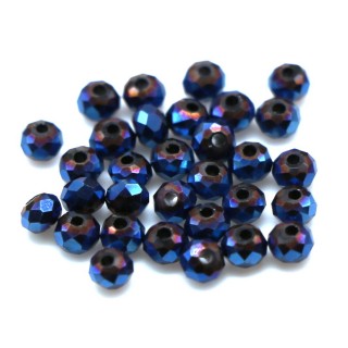 Бусины рондели 2мм (синий)